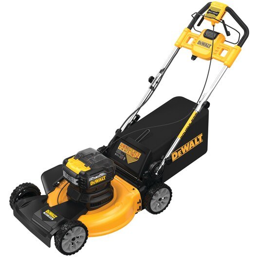 21 in. 20-Volt Cordless Electric Manual Walk Behind Self Propelled Mower with Two 12 Ah Flexvolt Batteries and Charger - Prioka