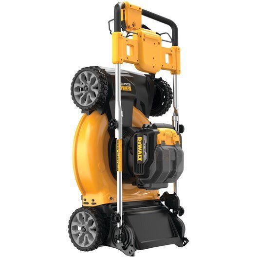 21 in. 20-Volt Cordless Electric Manual Walk Behind Self Propelled Mower with Two 12 Ah Flexvolt Batteries and Charger - Prioka