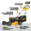 21.5 in. 20-V Li-Ion Cordless Battery Walk Behind Self Propelled Mower w/Hedge,Bare Trimmer,Blower,Cleaner,Pole/Hand Saw - Prioka
