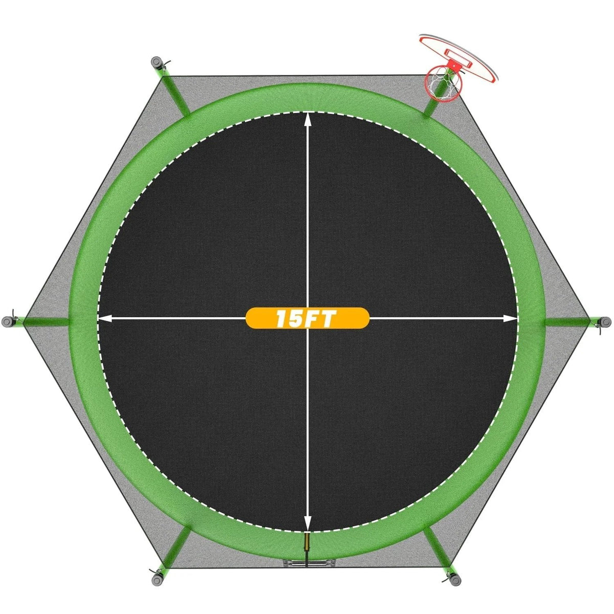 JumpFlex HERO 15ft Trampoline