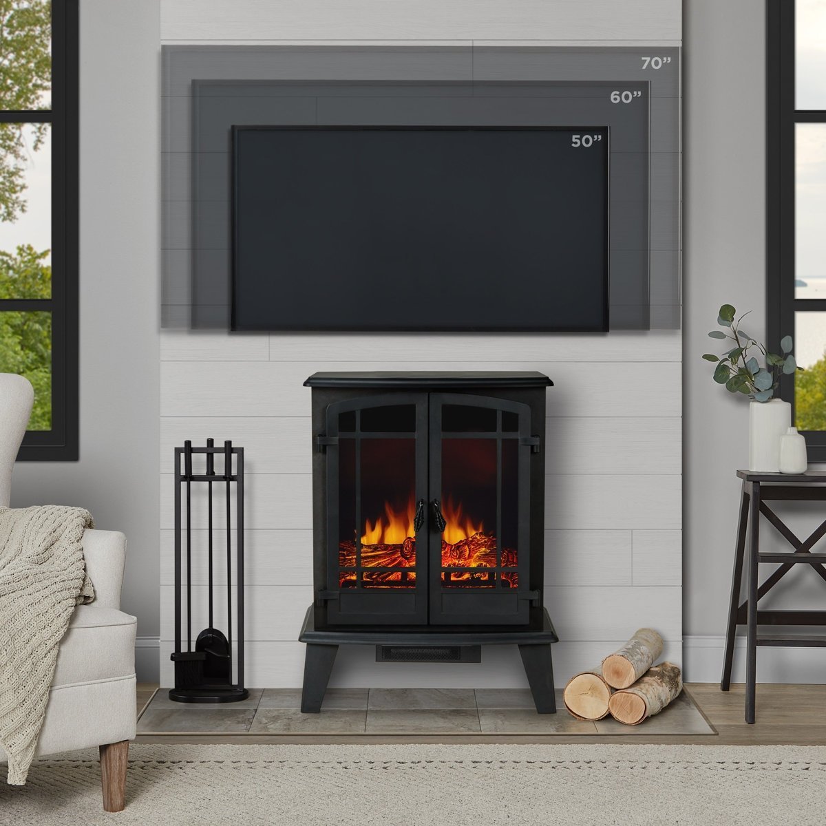 Real Flame Foster 25″ Electric Fireplace