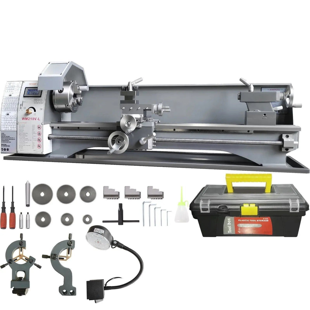2500 RPM Metal Lathe Machine, Variable Speed Control, Durable Build, Precision Crafting Tool, DOBA-ML2500