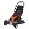 26 in. 208 cc Gas Walk Behind 3-In-1 Wide Area Self Propelled Lawn Mower, Rear Wheel Drive with Blade Brake Clutch - Prioka