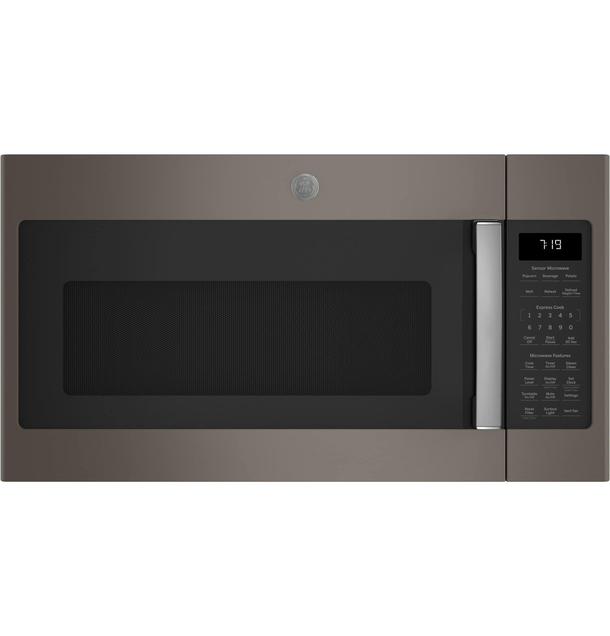GE – 1.9 Cu. Ft. Over-the-Range Microwave with Sensor Cooking and Steam Cleaning – Slate