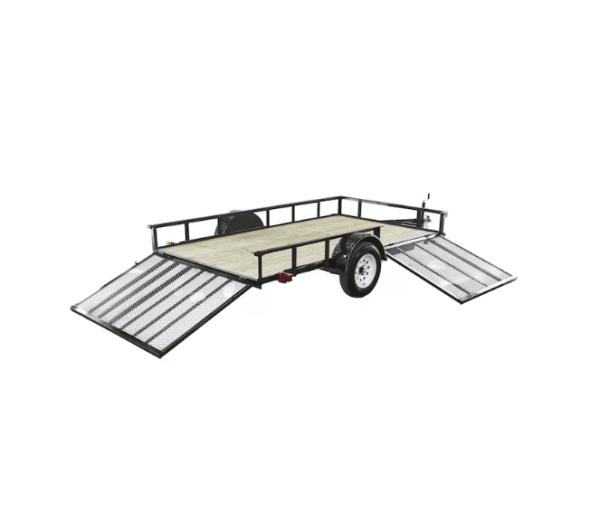 Carry-On Trailer 6-ft x 12-ft Treated Lumber Utility Trailer with Ramp Gate