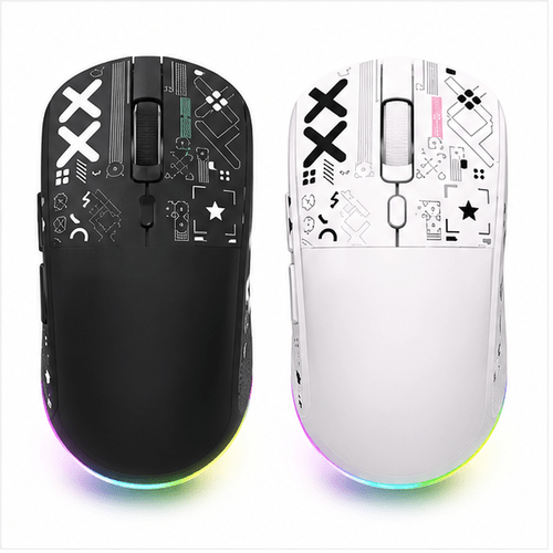 3-Mode Rechargeable Gaming Mouse 3500 DPI Bluetooth 2.4GHz Wireless & USB RGB - Prioka