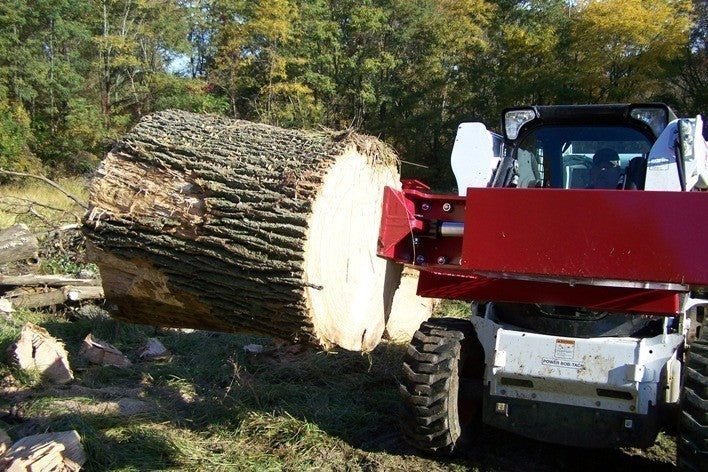 30-Ton Skid Steer Log Splitter – Tire-to-Tire Inverted Design (Model 3030) for Heavy-Duty Wood Splitting - Prioka