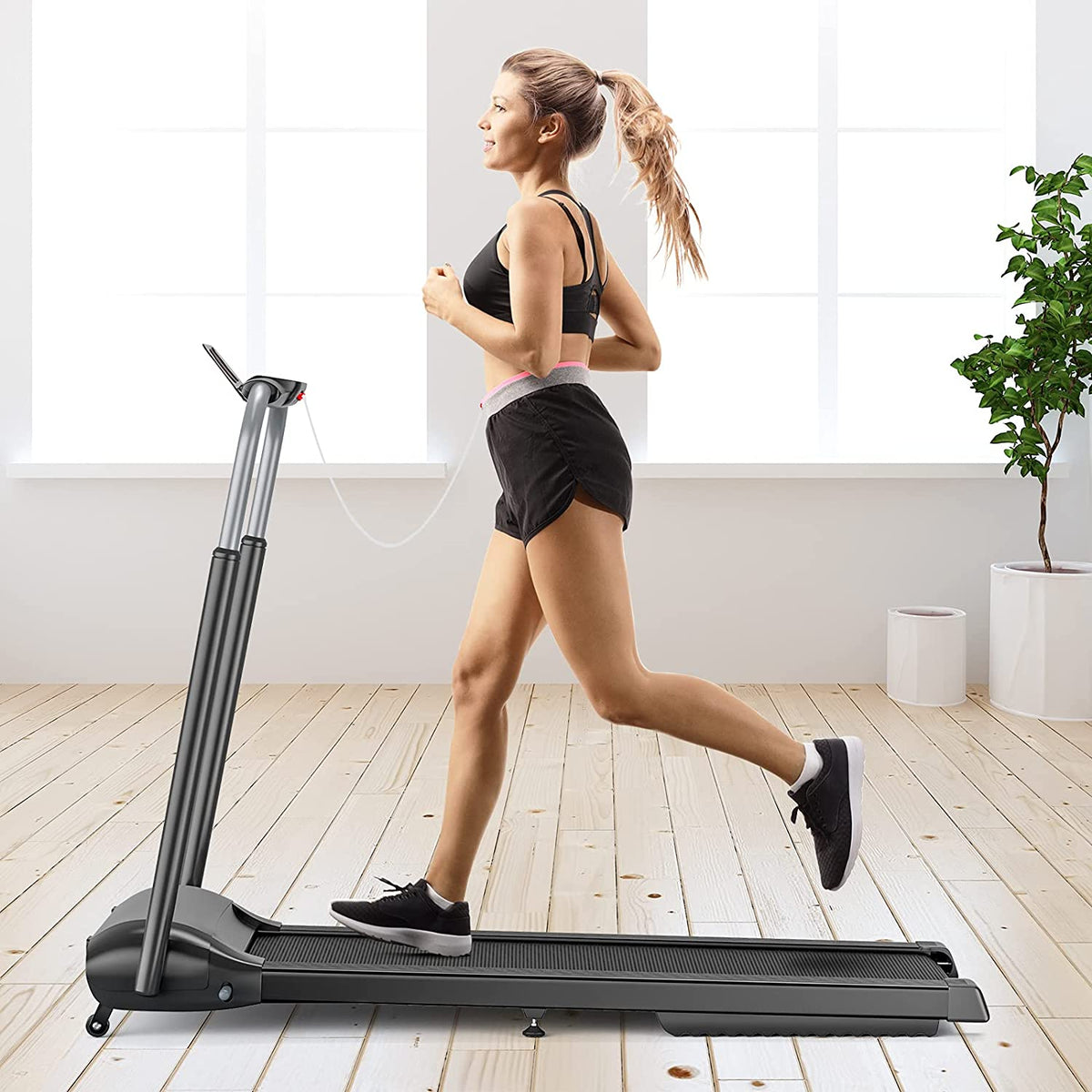 3.0HP Folding Treadmill, Foldable Superfit Treadmill - Prioka