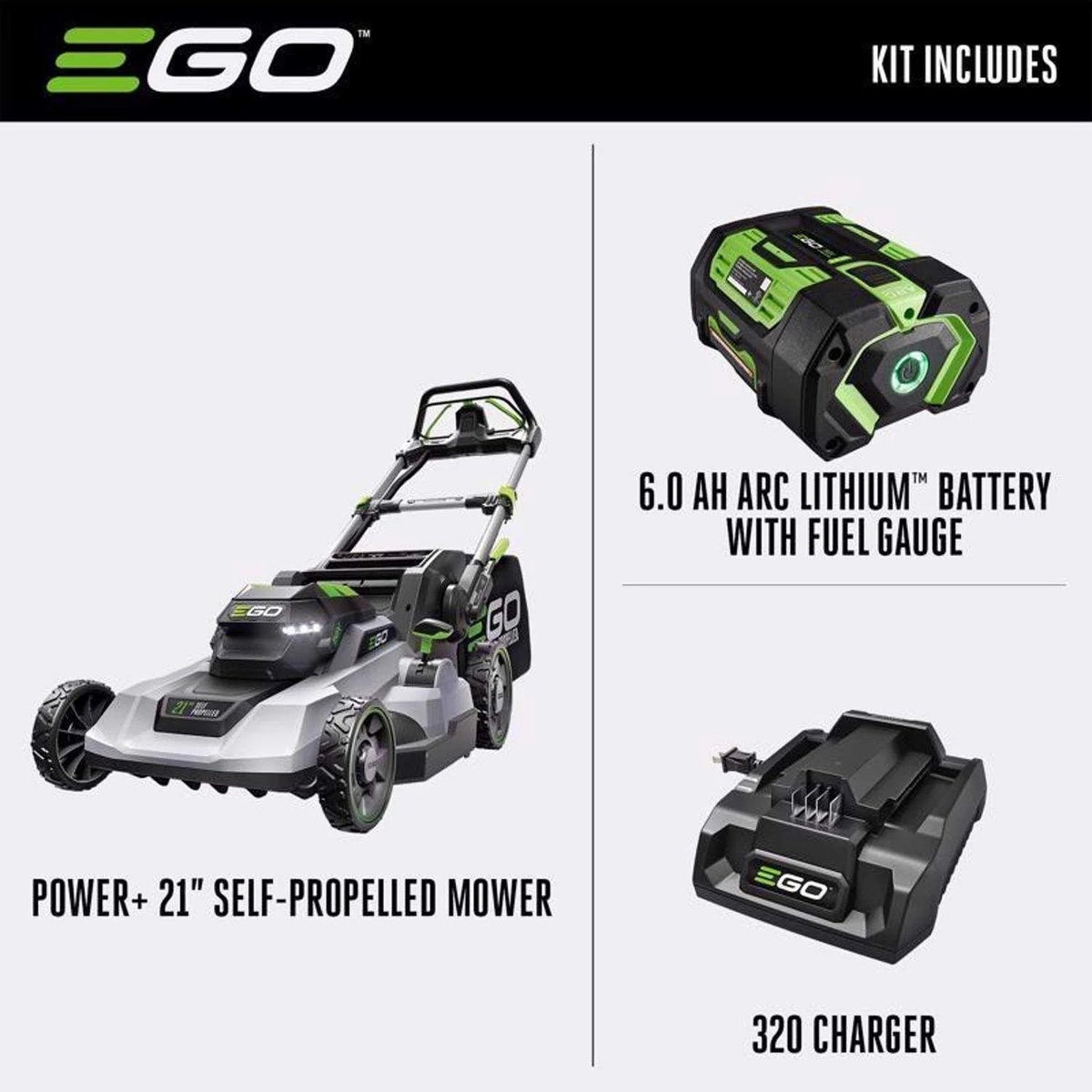 EGO POWER+ 21″ Self-Propelled Lawn Mower LM2114SP