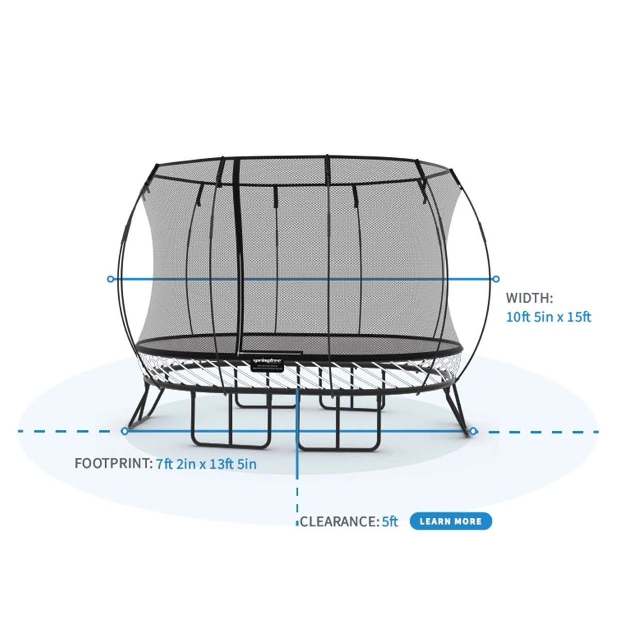 Springfree Trampoline Large Oval 8 ft x 13 ft