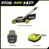 40V Brushless 20 in. Cordless Walk Behind Self-Propelled Lawn Mower - Prioka