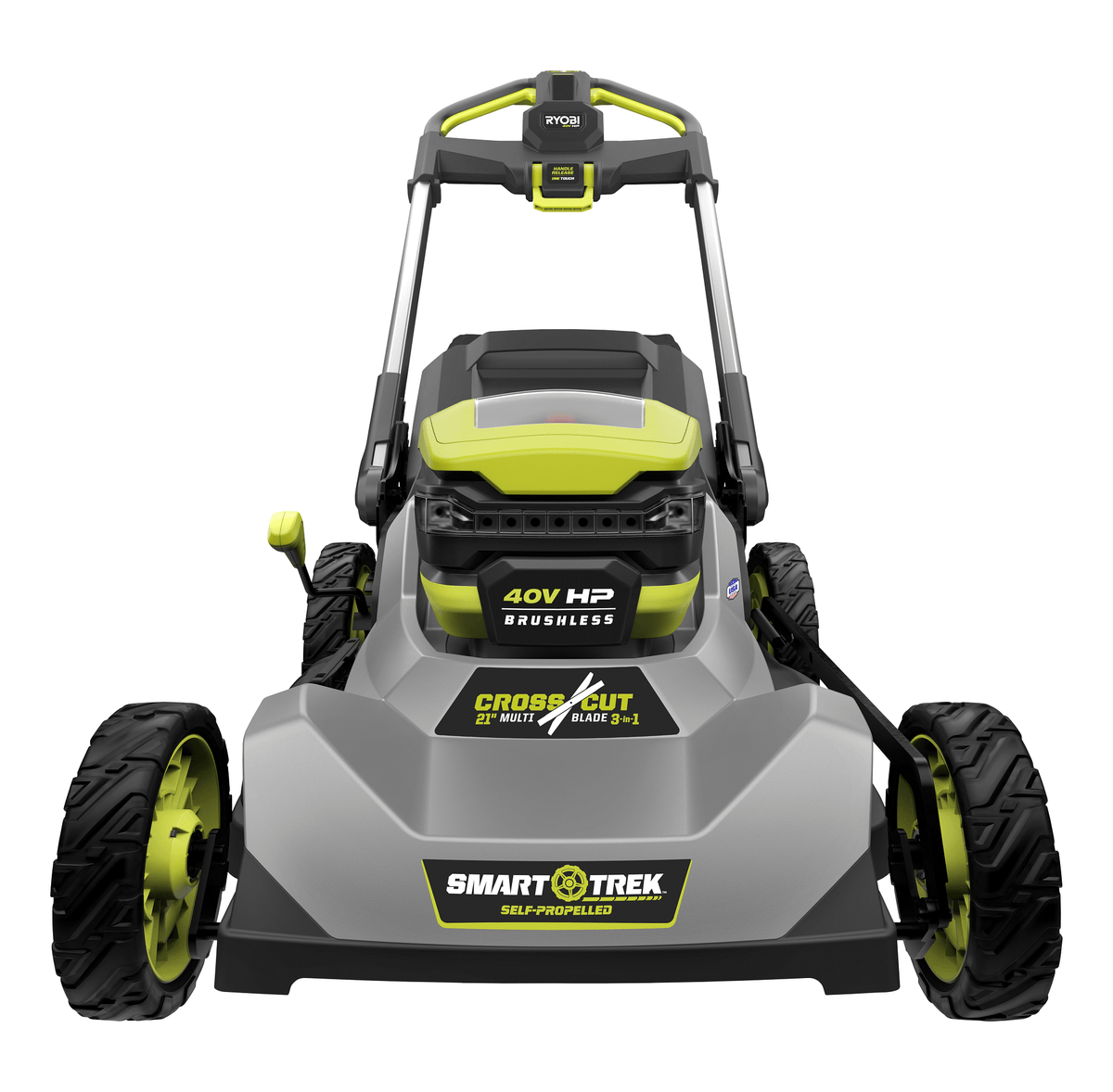 40V HP Brushless 21 in. Cordless Battery Walk Behind Dual-Blade Self-Propelled Mower - Prioka