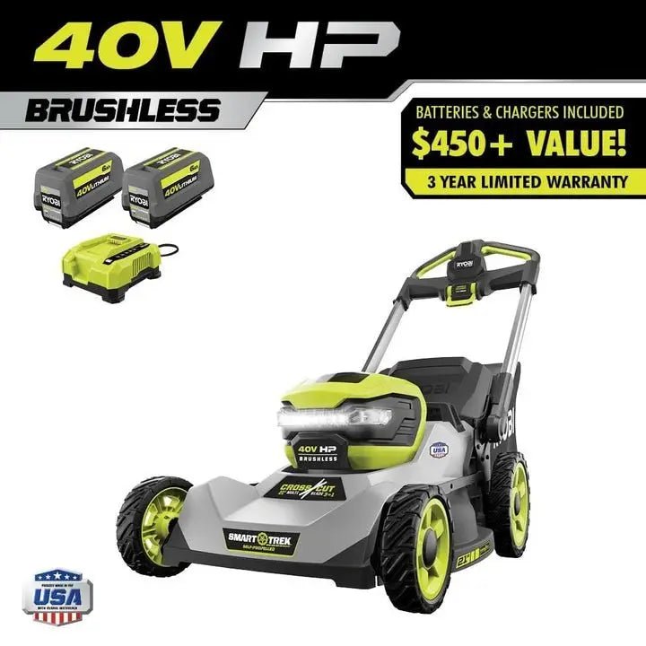 40V HP Brushless 21″ Self-Propelled Multi-Blade Mower Kits. - Prioka