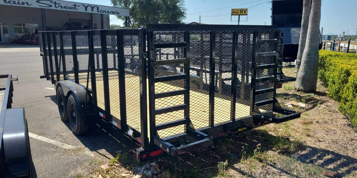 20 Foot Big Tex Landscaping Special Black Equipment Trailer (10LR-20BK-P4)