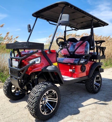 48V Electric 4-Seater Lifted Golf Cart – Renegade+ Edition, Utility UTV, Comparable to Coleman Kandi 4P - Prioka