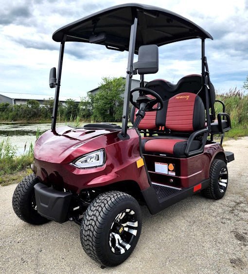 48V Electric Golf Cart 4 Seater Red Renegade X Edition Utility Golf UTV - Prioka