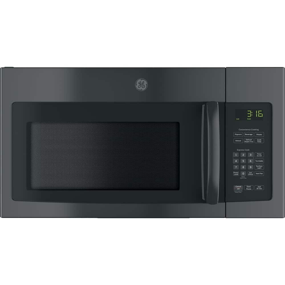 GE – 1.6 Cu. Ft. Over-the-Range Microwave and Electronic Touch Controls – Black