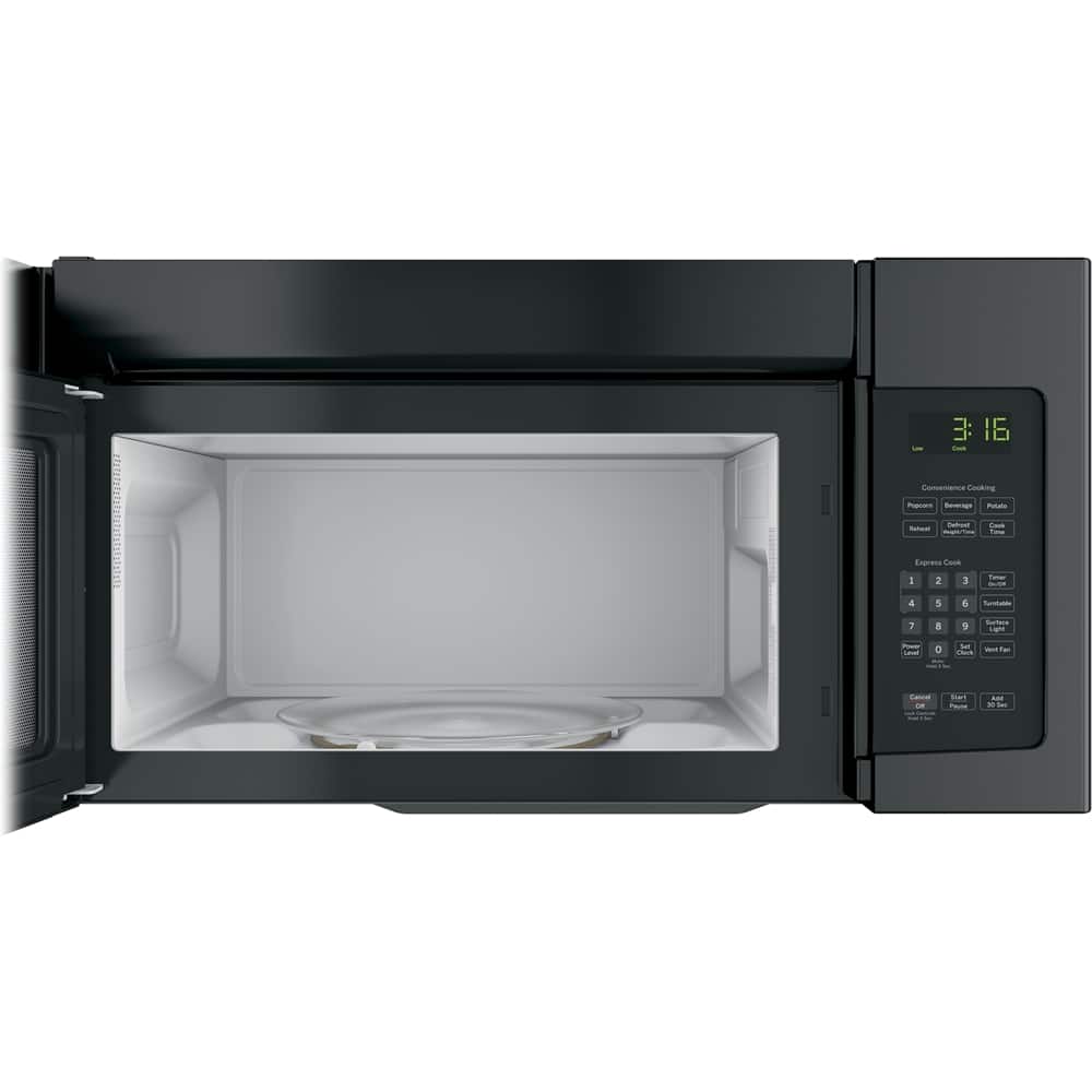 GE – 1.6 Cu. Ft. Over-the-Range Microwave and Electronic Touch Controls – Black