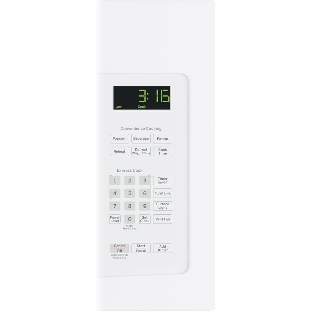 GE – 1.6 Cu. Ft. Over-the-Range Microwave with Electronic Touch Controls – White