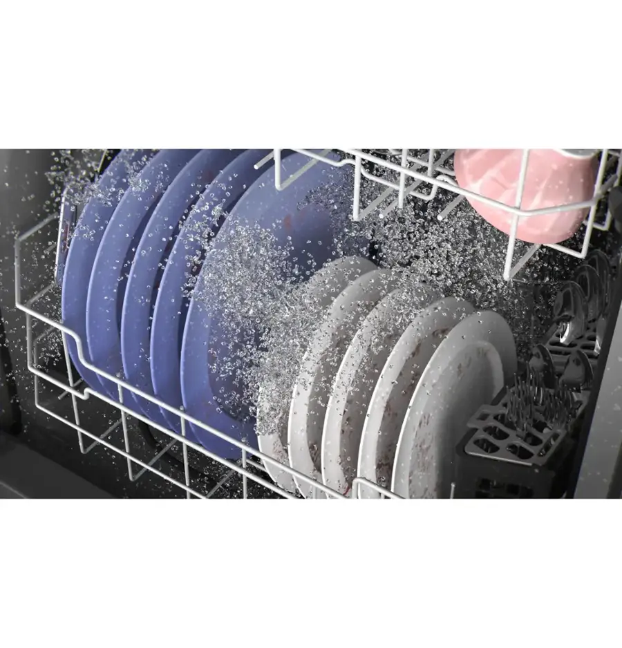 GE – 24″ Top Control Built-In Hybrid Tub Dishwasher with Dry Boost – Stainless Steel