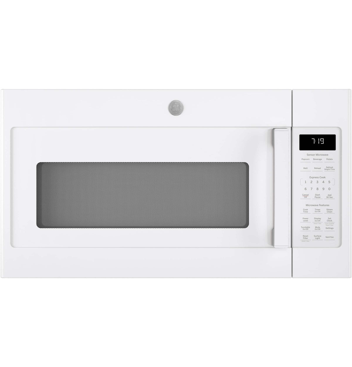 GE – 1.9 Cu. Ft. Over-the-Range Microwave with Sensor Cooking and Steam Cleaning – White