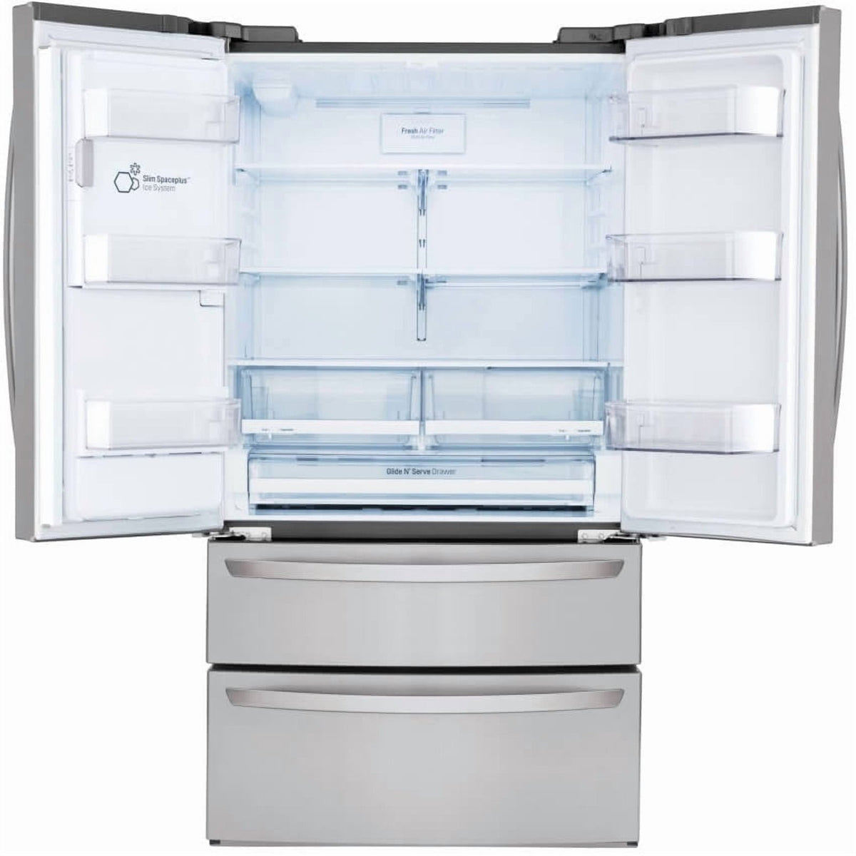 LG 28 Cu. ft. Smart Wi-Fi Enabled French Door Refrigerator, Stainless Steel (LMXS28626S)