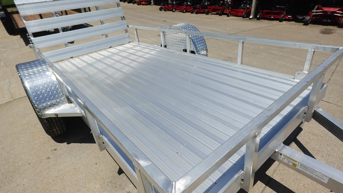 5′ x 10′ Aluminum Utility Trailer with Gate and Mag Wheels – 3500 lb Axle - Prioka