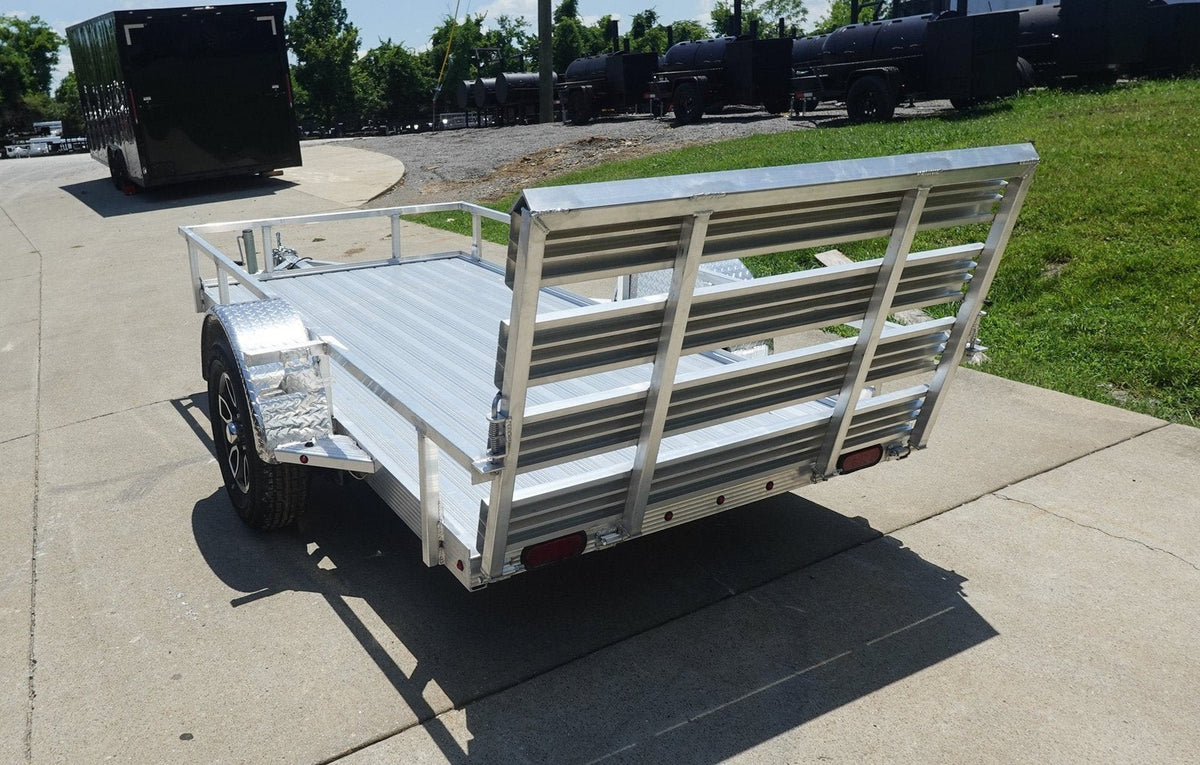 5′ x 10′ Aluminum Utility Trailer with Gate and Mag Wheels – 3500 lb Axle - Prioka