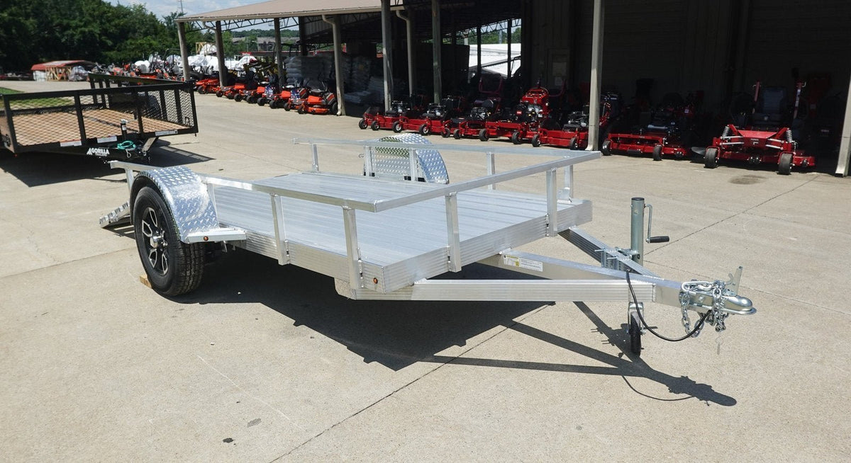 5′ x 10′ Aluminum Utility Trailer with Gate and Mag Wheels – 3500 lb Axle - Prioka