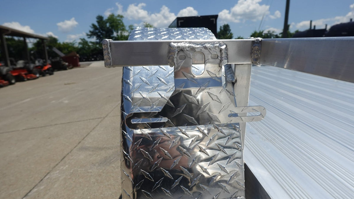 5′ x 10′ Aluminum Utility Trailer with Gate and Mag Wheels – 3500 lb Axle - Prioka