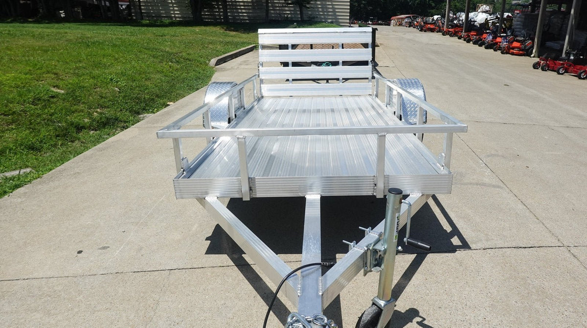 5′ x 10′ Aluminum Utility Trailer with Gate and Mag Wheels – 3500 lb Axle - Prioka