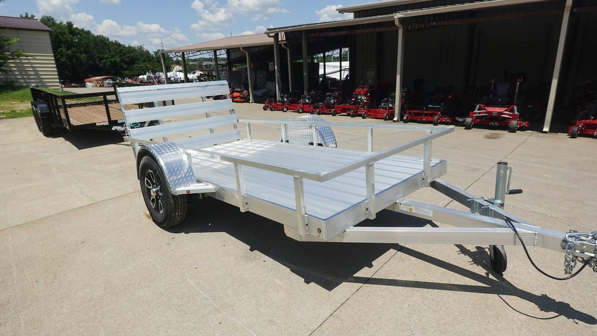 5′ x 10′ Aluminum Utility Trailer with Gate and Mag Wheels – 3500 lb Axle - Prioka