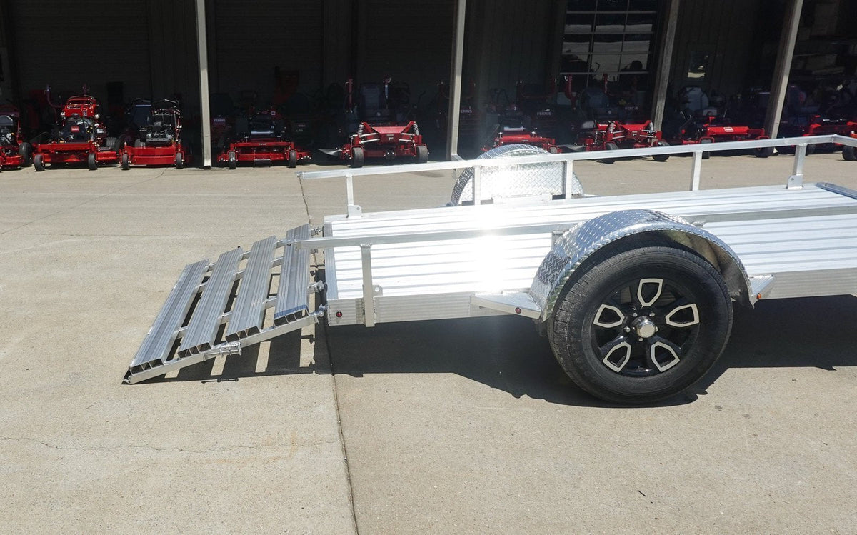 5′ x 10′ Aluminum Utility Trailer with Gate and Mag Wheels – 3500 lb Axle - Prioka
