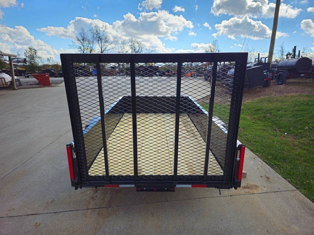 5′ X 10′ Utility Trailer Straight Deck 18″ Sides Tall Gate - Prioka