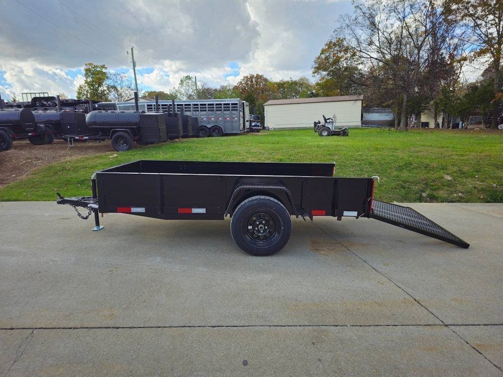 5′ X 10′ Utility Trailer Straight Deck 18″ Sides Tall Gate - Prioka