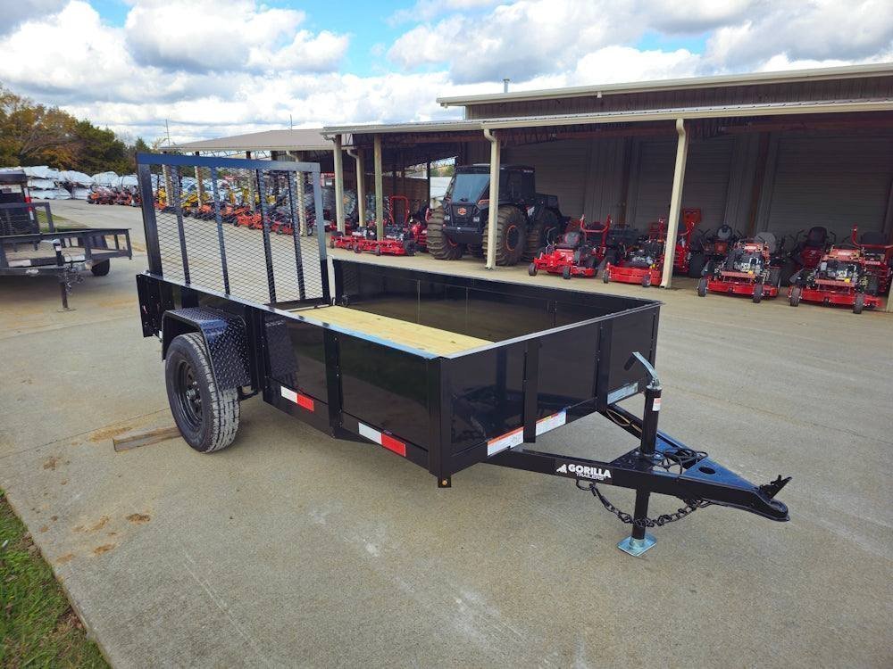 5′ X 10′ Utility Trailer Straight Deck 18″ Sides Tall Gate - Prioka