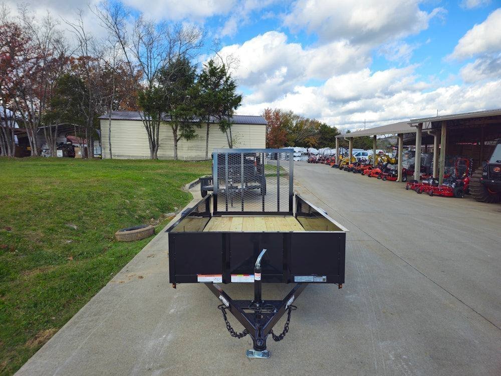 5′ X 10′ Utility Trailer Straight Deck 18″ Sides Tall Gate - Prioka