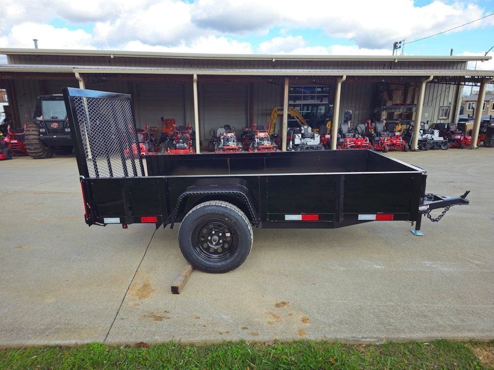 5′ X 10′ Utility Trailer Straight Deck 18″ Sides Tall Gate - Prioka