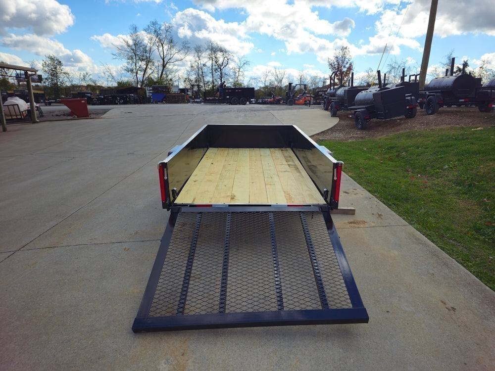 5′ X 10′ Utility Trailer Straight Deck 18″ Sides Tall Gate - Prioka