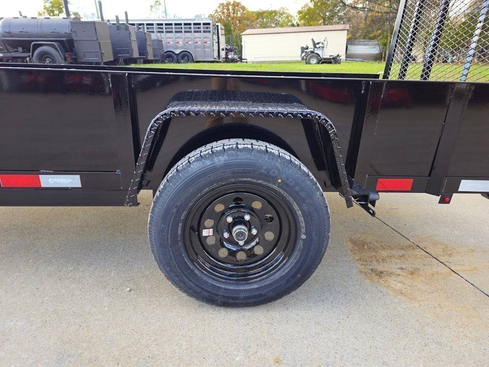5′ X 10′ Utility Trailer Straight Deck 18″ Sides Tall Gate - Prioka