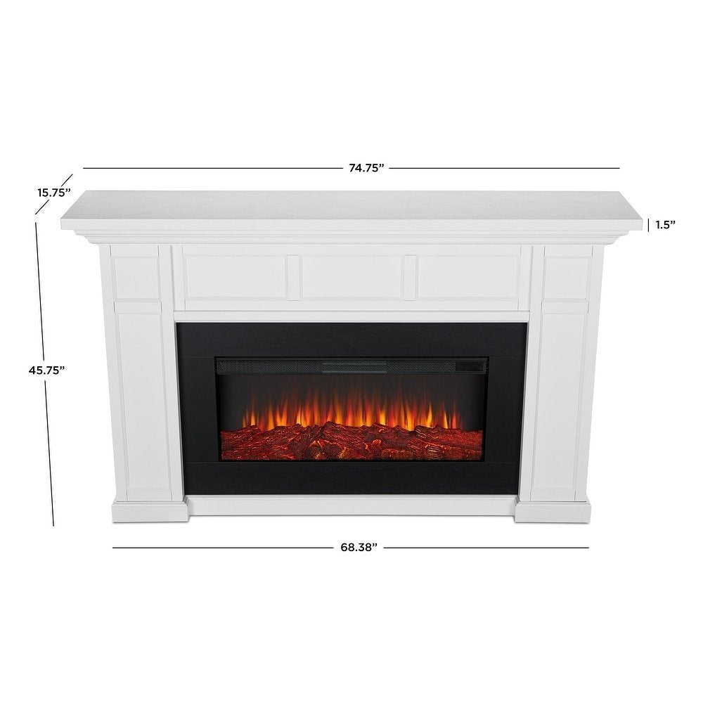 Real Flame Alcott 75″ Landscape Electric Fireplace