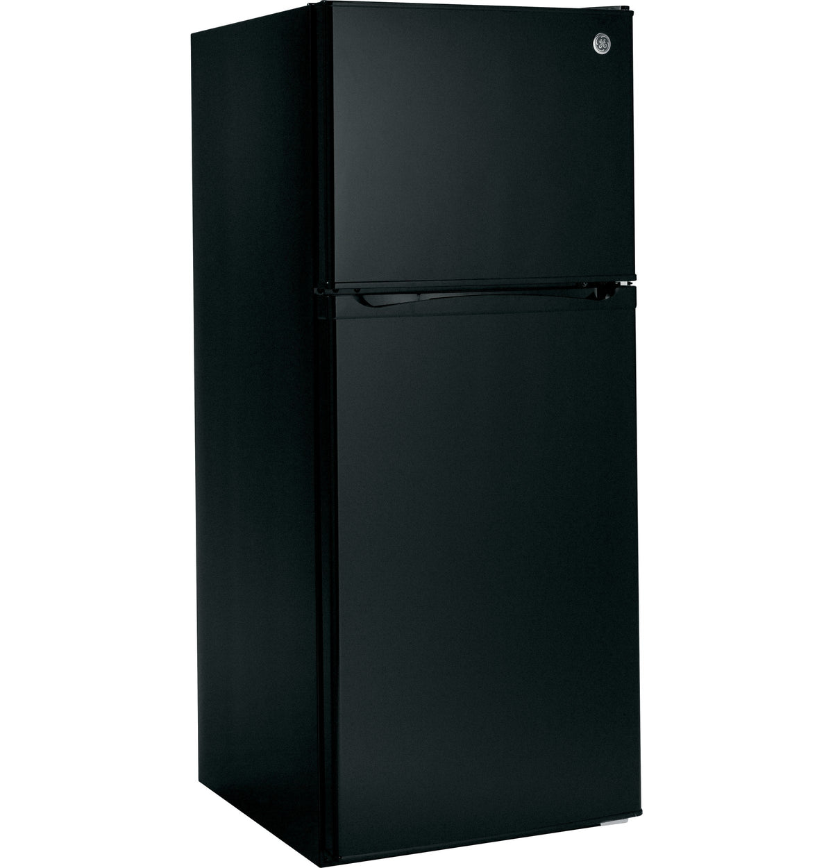 GE – 24 in. Wide 11.6 Cu. Ft. Top-Freezer Refrigerator with ENERGY STAR Certification – Black