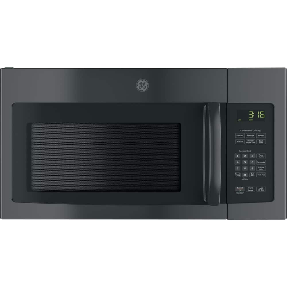 GE – 1.6 Cu. Ft. Over-the-Range Microwave with Convenience Cooking Controls – Black