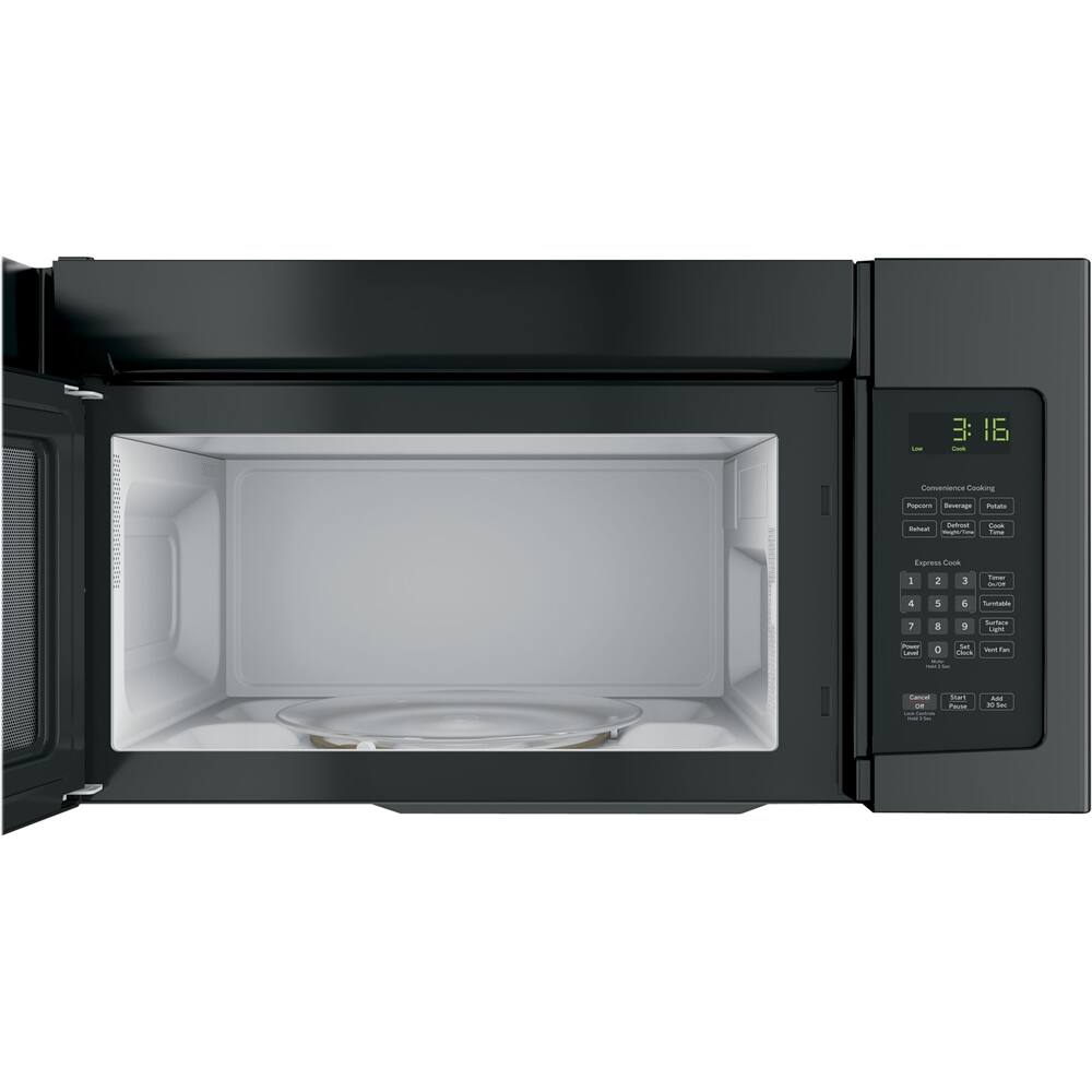 GE – 1.6 Cu. Ft. Over-the-Range Microwave with Convenience Cooking Controls – Black
