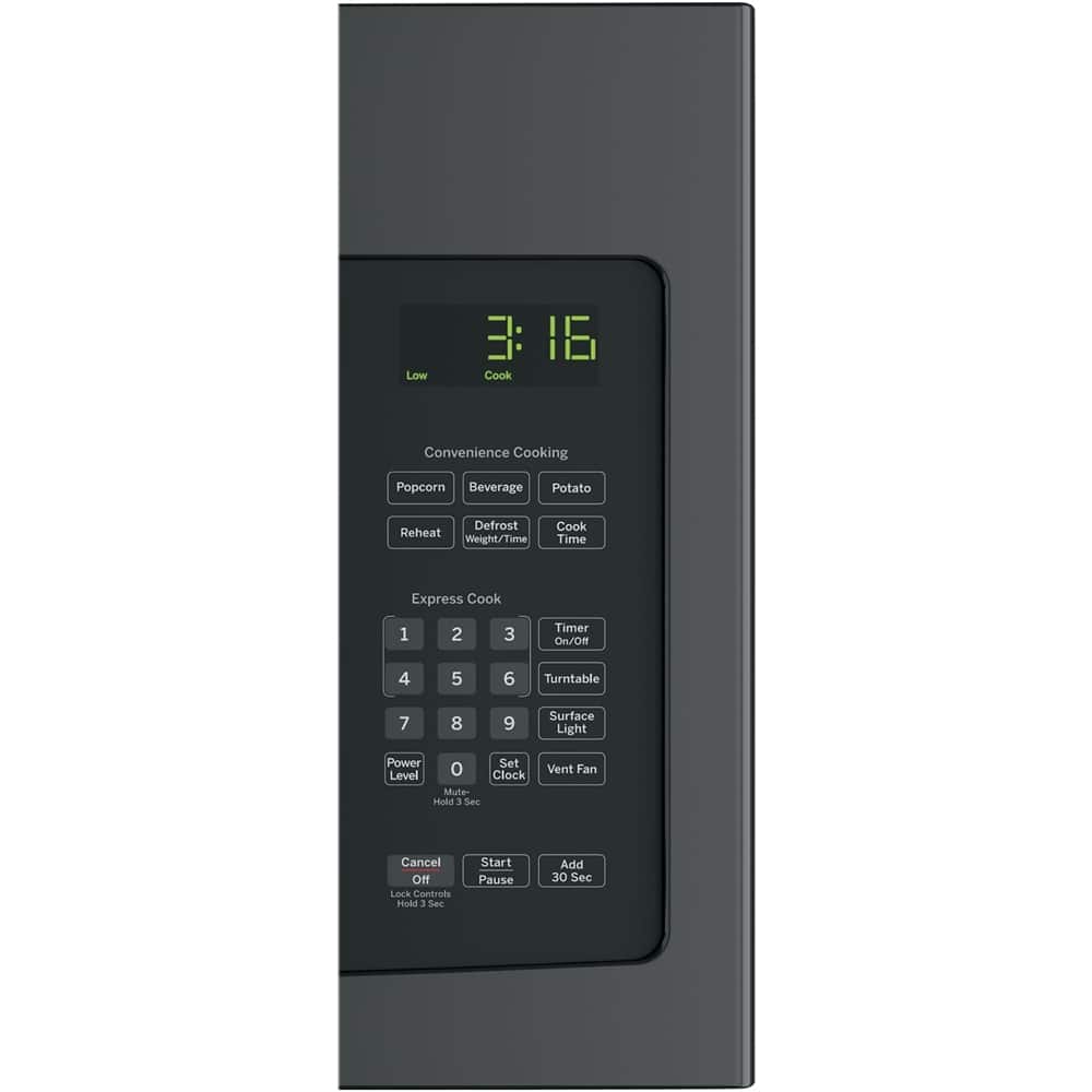 GE – 1.6 Cu. Ft. Over-the-Range Microwave with Convenience Cooking Controls – Black