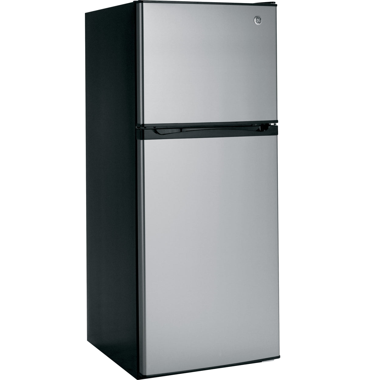 GE – 24 in. Wide 11.6 Cu. Ft. Top-Freezer Refrigerator with ENERGY STAR Certification – Stainless Steel
