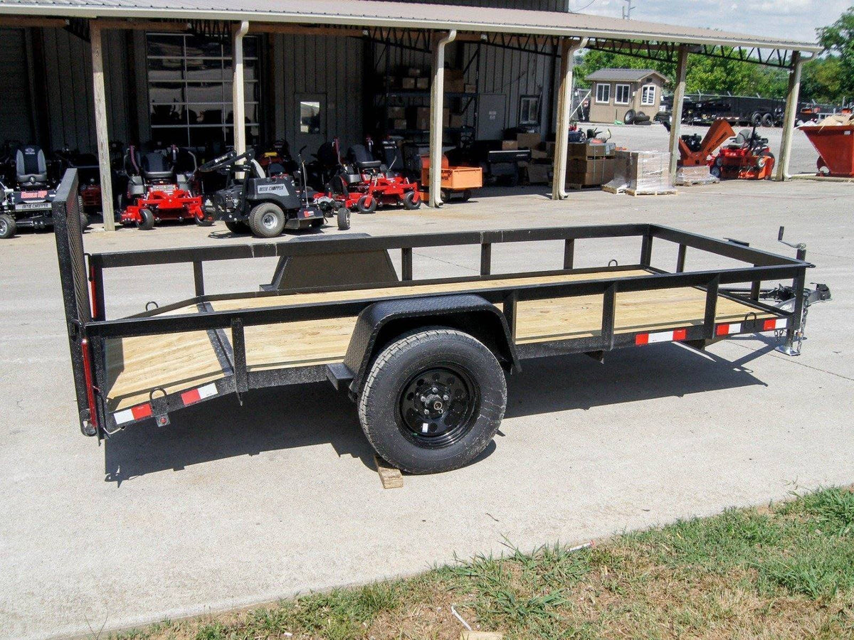 5×12 Powder Coated Dovetail Utility Trailer 3500lb Axle - Prioka