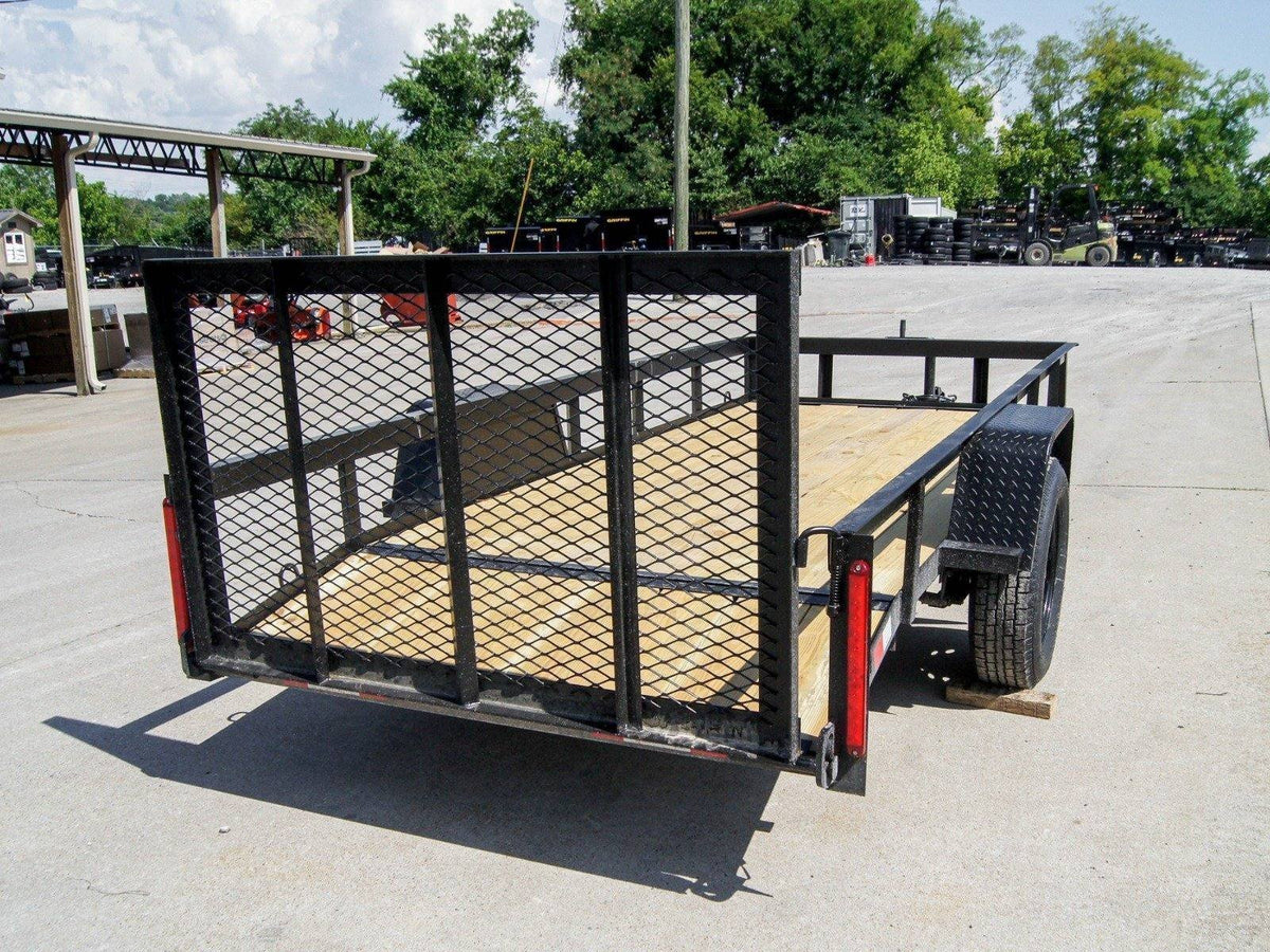 5×12 Powder Coated Dovetail Utility Trailer 3500lb Axle - Prioka