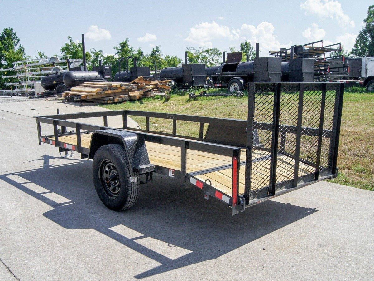 5×12 Powder Coated Dovetail Utility Trailer 3500lb Axle - Prioka