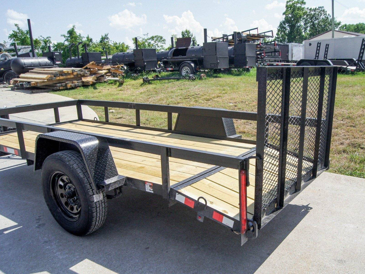 5×12 Powder Coated Dovetail Utility Trailer 3500lb Axle - Prioka
